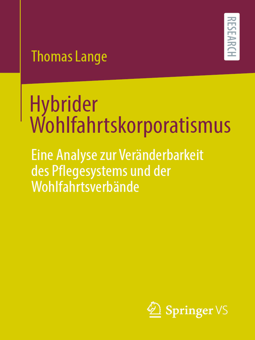 Title details for Hybrider Wohlfahrtskorporatismus by Thomas Lange - Available